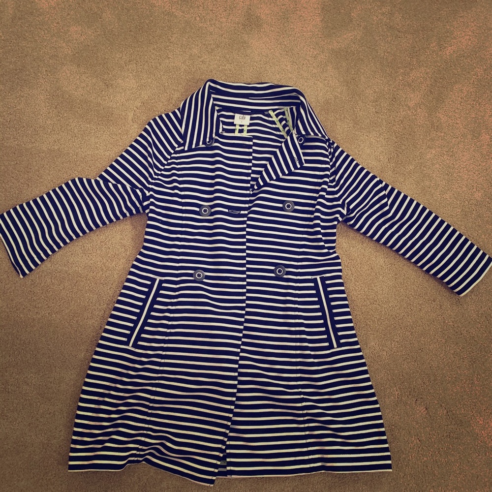 Three Quarter-length sleeve nautical Cabi coat